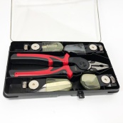 Многофункциональный набор быстросменных инструментов 5 в 1 (плоскогубцы, зачистка изоляции, обжимные щипцы). Изображение №18