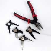 Многофункциональный набор быстросменных инструментов 5 в 1 (плоскогубцы, зачистка изоляции, обжимные щипцы). Изображение №25