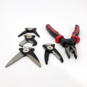 Многофункциональный набор быстросменных инструментов 5 в 1 (плоскогубцы, зачистка изоляции, обжимные щипцы). Изображение №26