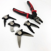 Многофункциональный набор быстросменных инструментов 5 в 1 (плоскогубцы, зачистка изоляции, обжимные щипцы). Изображение №27