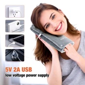 Універсальна електрогрілка від USB 30х50 см електричний термокилимок з підігрівом для рук, ніг та шиї. Зображення №3