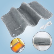 Універсальна електрогрілка від USB 30х50 см електричний термокилимок з підігрівом для рук, ніг та шиї. Зображення №5