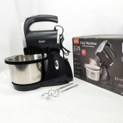 Міксер кухонний ручний RAF R.6662 з підставкою і чашею, що обертається на 3 л 5 швидкостей 1000 Вт. Зображення №5