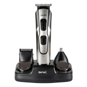 Машинка для стрижки 10в1 GEMEI GM-592, тример для бороди, триммер бездротової. Колір: чорний. Зображення №3