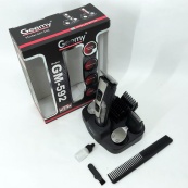 Машинка для стрижки 10в1 GEMEI GM-592, тример для бороди, триммер бездротової. Колір: чорний. Зображення №6