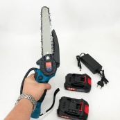 Акумуляторна ланцюгова пилка Domotec 8 дюймів(20см) 48 В кущоріз з двома АКБ в кейсі компактна. Зображення №5 Акумуляторна ланцюгова пилка Domotec 8 дюймів(20см) 48 В кущоріз з двома АКБ в кейсі компактна. Зображення №5