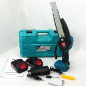 Акумуляторна ланцюгова пилка Domotec 8 дюймів(20см) 48 В кущоріз з двома АКБ в кейсі компактна. Зображення №9 Акумуляторна ланцюгова пилка Domotec 8 дюймів(20см) 48 В кущоріз з двома АКБ в кейсі компактна. Зображення №9