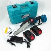 Акумуляторна ланцюгова пилка Domotec 8 дюймів(20см) 48 В кущоріз з двома АКБ в кейсі компактна. Зображення №10 Акумуляторна ланцюгова пилка Domotec 8 дюймів(20см) 48 В кущоріз з двома АКБ в кейсі компактна. Зображення №10