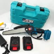 Акумуляторна ланцюгова пилка Domotec 8 дюймів(20см) 48 В кущоріз з двома АКБ в кейсі компактна. Зображення №11 Акумуляторна ланцюгова пилка Domotec 8 дюймів(20см) 48 В кущоріз з двома АКБ в кейсі компактна. Зображення №11