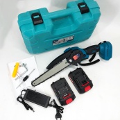 Акумуляторна ланцюгова пилка Domotec 8 дюймів(20см) 48 В кущоріз з двома АКБ в кейсі компактна. Зображення №12 Акумуляторна ланцюгова пилка Domotec 8 дюймів(20см) 48 В кущоріз з двома АКБ в кейсі компактна. Зображення №12