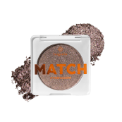Тіні для повік Bogenia Match з шимером одинарні, 4 г (BG911), 01 Світло-коричневі. Зображення №2