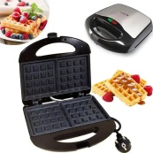 Вафельница Domotec MS-7705  электрическая с антипригарным покрытием 1000 Вт, Электро вафельница. Изображение №5