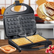 Вафельница Domotec MS-7705  электрическая с антипригарным покрытием 1000 Вт, Электро вафельница. Изображение №7