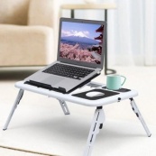 Складной столик для ноутбука LD-09 E-Table, столик с охлаждением 2 USB кулера, Стол подставка с вентиляцией. Изображение №10