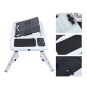 Складной столик для ноутбука LD-09 E-Table, столик с охлаждением 2 USB кулера, Стол подставка с вентиляцией. Изображение №17