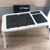 Складной столик для ноутбука LD-09 E-Table, столик с охлаждением 2 USB кулера, Стол подставка с вентиляцией. Изображение №27