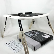 Складной столик для ноутбука LD-09 E-Table, столик с охлаждением 2 USB кулера, Стол подставка с вентиляцией. Изображение №34