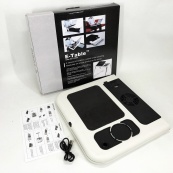 Складной столик для ноутбука LD-09 E-Table, столик с охлаждением 2 USB кулера, Стол подставка с вентиляцией. Изображение №37