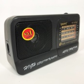 Радіоприймач Kipo KB-409AC потужний радіо FM c usb живлення від батареї R20 або від мережі. Зображення №4