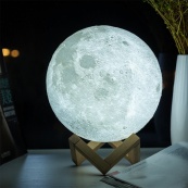 Нічник світиться місяць Moon Lamp 13 см, Нічник для дитини на ніч, Нічник для гарного сну дитини. Зображення №5