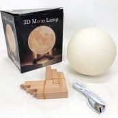 Нічник світиться місяць Moon Lamp 13 см, Нічник для дитини на ніч, Нічник для гарного сну дитини. Зображення №12