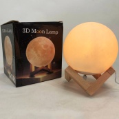 Нічник світиться місяць Moon Lamp 13 см, Нічник для дитини на ніч, Нічник для гарного сну дитини. Зображення №14