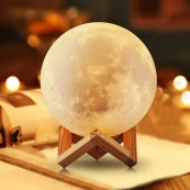 Нічник світиться місяць Moon Lamp 13 см, Нічник для дитини на ніч, Нічник для гарного сну дитини. Зображення №18