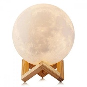 Нічник світиться місяць Moon Lamp 13 см, Нічник для дитини на ніч, Нічник для гарного сну дитини. Зображення №21