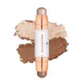 Хайлайтер і контур Bogenia Match Stick Highlighter & Contour (BG656), 001 Світло-бежевий Коричневий. Зображення №2