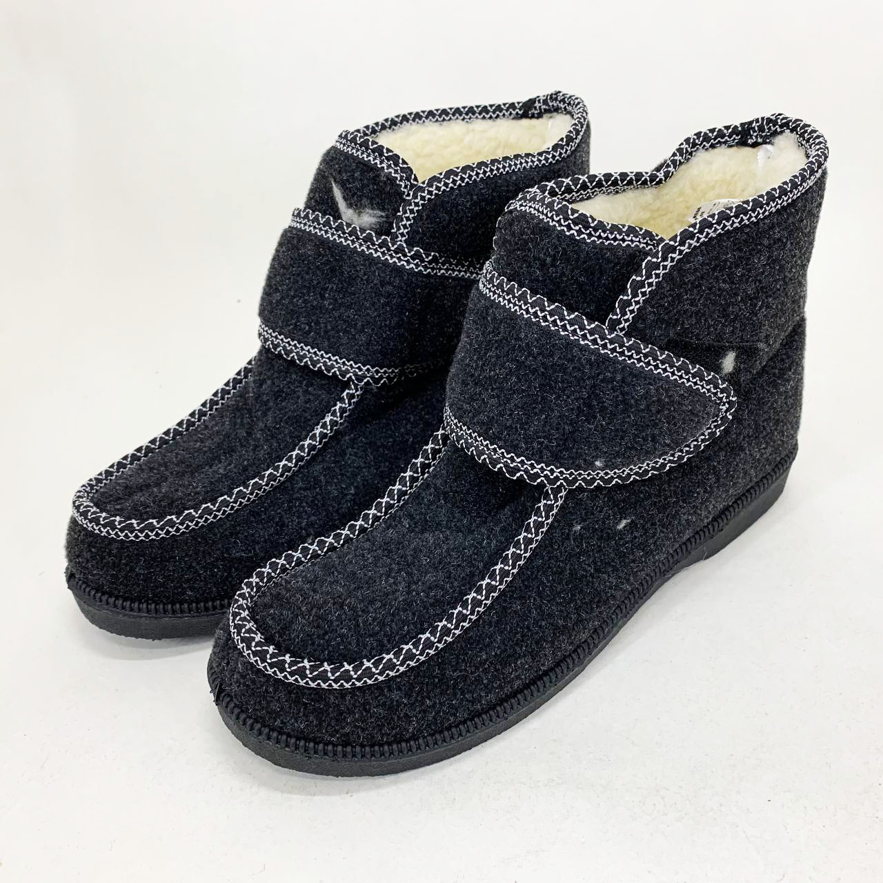 Черевики жіночі хутряні утеплені з застібкою 38 розмір, Жіночі зимові черевики з повсті Черевики жіночі хутряні утеплені з застібкою 38 розмір, Жіночі зимові черевики з повсті