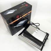 Гриль електричний Domotec MS-7708 притискний контактний з антипригарним гранітним покриттям 1000 W. Зображення №12