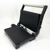 Гриль електричний Domotec MS-7708 притискний контактний з антипригарним гранітним покриттям 1000 W. Зображення №17