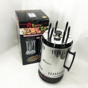 Шашличниця електрична Domotec MS-7781 на 6 шампурів 1000Вт вертикальна з нержавіючої сталі. Зображення №8