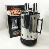 Шашличниця електрична Domotec MS-7781 на 6 шампурів 1000Вт вертикальна з нержавіючої сталі. Зображення №9