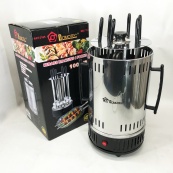 Шашличниця електрична Domotec MS-7781 на 6 шампурів 1000Вт вертикальна з нержавіючої сталі. Зображення №10