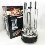 Шашличниця електрична Domotec MS-7781 на 6 шампурів 1000Вт вертикальна з нержавіючої сталі. Зображення №11