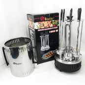 Шашличниця електрична Domotec MS-7781 на 6 шампурів 1000Вт вертикальна з нержавіючої сталі. Зображення №13