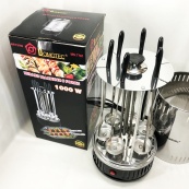 Шашличниця електрична Domotec MS-7781 на 6 шампурів 1000Вт вертикальна з нержавіючої сталі. Зображення №15