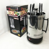 Шашличниця електрична Domotec MS-7781 на 6 шампурів 1000Вт вертикальна з нержавіючої сталі. Зображення №18