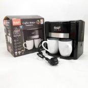 Кавоварка 2 чашки напівавтоматична RAF R.115 650 Вт, Кавова кавоварка електрична для кухні. Зображення №9