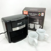Кавоварка 2 чашки напівавтоматична RAF R.115 650 Вт, Кавова кавоварка електрична для кухні. Зображення №14