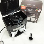 Кавоварка 2 чашки напівавтоматична RAF R.115 650 Вт, Кавова кавоварка електрична для кухні. Зображення №16