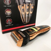 Електробритва сіткова і тріммер для бороди GEMEI / Geemy GM-595 з акумулятором. Колір: золотий. Зображення №3 Електробритва сіткова і тріммер для бороди GEMEI / Geemy GM-595 з акумулятором. Колір: золотий. Зображення №3