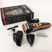 Електробритва сіткова і тріммер для бороди GEMEI / Geemy GM-595 з акумулятором. Колір: золотий. Зображення №5 Електробритва сіткова і тріммер для бороди GEMEI / Geemy GM-595 з акумулятором. Колір: золотий. Зображення №5