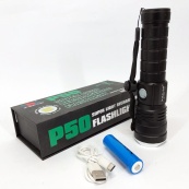 Ліхтарик ручний тактичний Bailong BL-P03-P50, водонепроникний ліхтарик, ручний ліхтарик led. Зображення №2