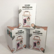 Копилка-сейф ROBOT BODYGUARD с кодовым замком отпечатком пальца и купюроприемником. Цвет: розовый. Изображение №6