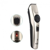 Машинка для стрижки волосся бездротова VGR V-031, тример для бороди вусів 2 насадки, окантувальна машинка. Зображення №4