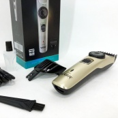 Машинка для стрижки волосся бездротова VGR V-031, тример для бороди вусів 2 насадки, окантувальна машинка. Зображення №14