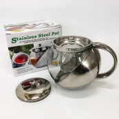 Заварник UNIQUE UN-1164 1.10 л, Чайник заварювальний скляний якісний на кухню, Гарний заварник. Зображення №8