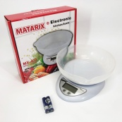 Кухонні електронні ваги з чашею до 5 кг Matarix MX-407, Компактні електронні кухонні ваги. Зображення №13